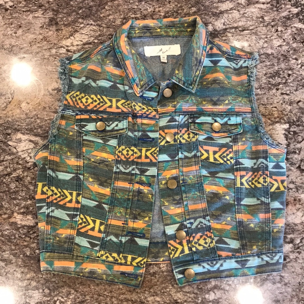 Aztec Jean Vest